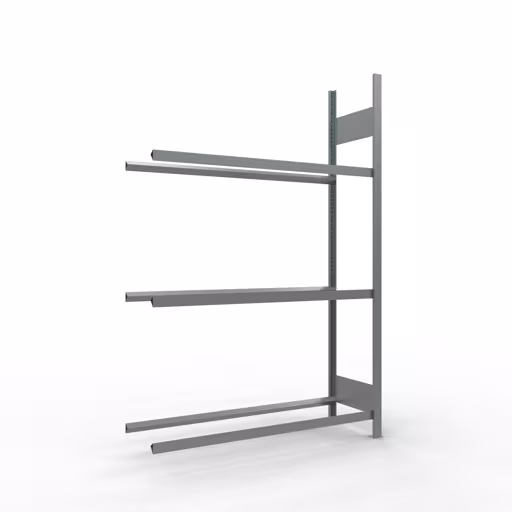 Anbauregal, Räder-/Reifenregal, 2000 x 1300 x 400 mm (HxBxT), verzinkt, 3 Lagerebenen á 150 kg Fachlast pro Ebene aus der Kategorie Autoteilelagerung mit der Artikelnummer 13907