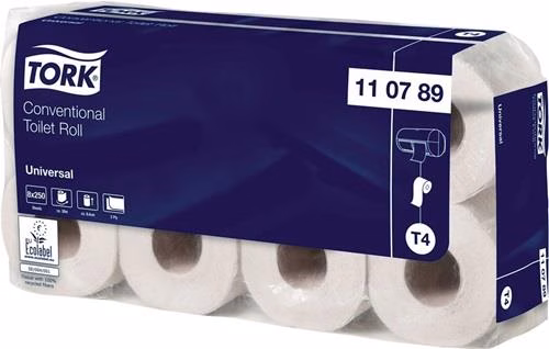 Toilettenpapier TORK Universal 110789 T4, 2-lagig 8x8 RollenTORK von der Marke Tork Toilettenpapier TORK Universal 110789 T4, 2-lagig 8x8 RollenTORK aus der Kategorie Toilettenpapier mit der Teilenummer 9000469262