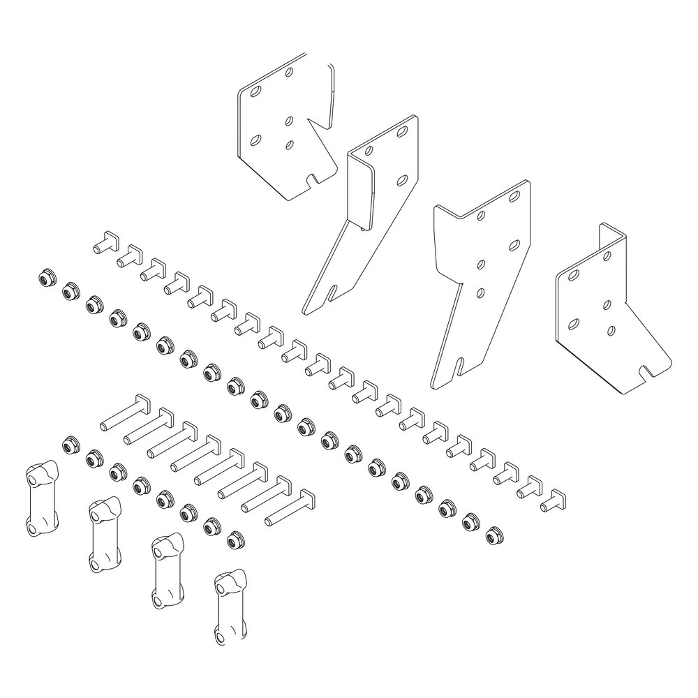 Munk Montagesatz für Podesttreppe komplett beidseitig aus der Kategorie Podesttreppen mit der Artikelnr. 800014