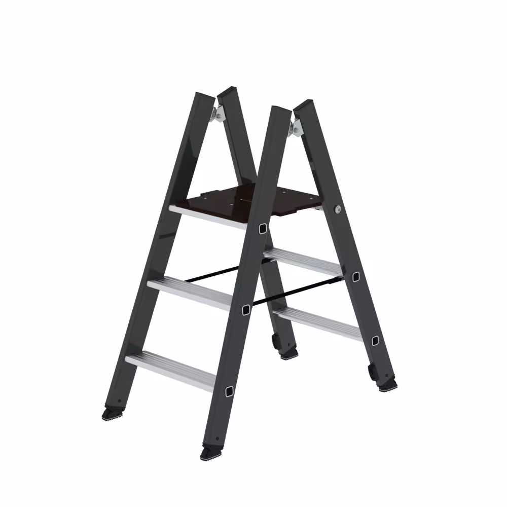 Entdecken Sie ML Klapptritt beidseitig begehbar RAL 7016 3 Stufen aus der Kategorie Tritte mit der Artikelnr. 50195 im qpool24 Online Shop