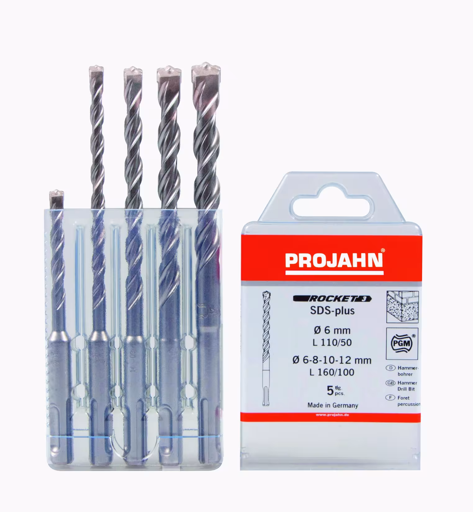 Hammerbohrer Rocket 3 Set 5 tlg. von der Marke PROJAHN aus der Produktreihe Maschinenzubehör