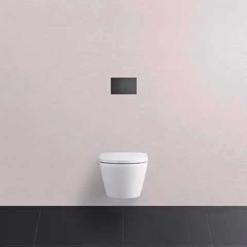 Duravit Wand-WC Set 540 mm D-Neo Weiß, Tiefspüler rimless, WC-Sitz mit Absenkautomatik, inklusive Durafix
