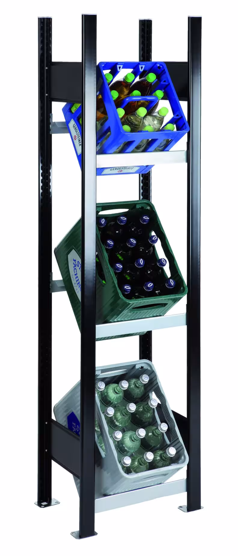 SCHULTE Regalwelt Getränkekistenregal für bis zu 3 Kisten, 180x40x30 cm (HxBxT) von Schulte Regalwelt mit der Artikelnr. 120