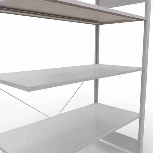 Produktbild Nr.7 des Artikels Stecksystem Anbauregal 2000x1300x600 mm, Typ 150 kg, lichtgrau aus der Produktreihe Stecksystem von der Marke Schulte Lagertechnik