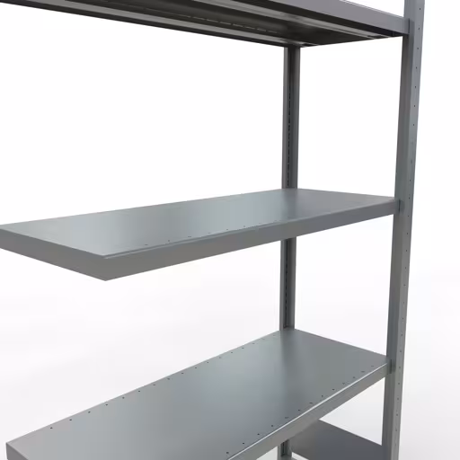 Produktbild Nr.12 des Artikels Anbauregal, Fachbodenregal Stecksystem MULTIplus250, 2000 x 1000 x 400 mm (HxBxT), 5 Fachböden, Längenriegel, verzinkt aus der Produktreihe Stecksystem von der Marke Schulte Lagertechnik
