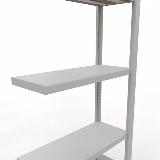 Abbildung Nr 10 des Artikels Anbauregal, Fachbodenregal Stecksystem MULTIplus250, 2000 x 750 x 300 mm (HxBxT), 5 Fachböden, Längenriegel, RAL 7035 lichtgrau aus der Produktgruppe Stecksystem von der Marke Schulte Lagertechnik