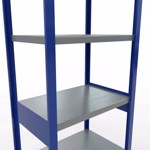 Abbildung Nr 15 des Artikels Grundregal, Fachbodenregal Stecksystem MULTIplus250, 2500 x 750 x 500 mm (HxBxT), 6 Fachböden, Längenriegel, RAL 5010 enzianblau/verzinkt/verzinkt aus der Produktgruppe Stecksystem von der Marke Schulte Lagertechnik