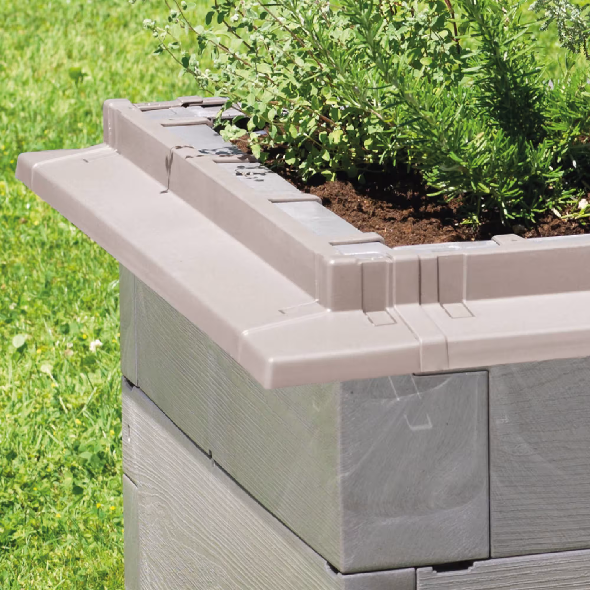 Hochbeet "Timber" Schneckenkanten mit Ecken - nordic wood von der Marke Juwel aus der Produktreihe Garten