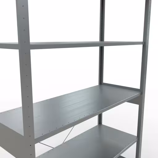 Stecksystem Grundregal 2500x1300x500 mm, Typ 150 kg, verzinkt von Schulte Lagertechnik mit der Artikelnr. 12751-130