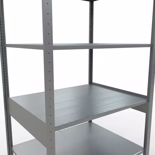 Abbildung Nr 10 des Artikels Grundregal, Fachbodenregal Stecksystem MULTIplus150, 2500 x 1000 x 800 mm (HxBxT), 6 Fachböden, Kreuzstrebe, verzinkt aus der Produktgruppe Stecksystem von der Marke Schulte Lagertechnik