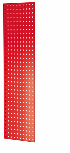 Lochplatten-Seitenblende, 90 x 1300 x 400 mm (H x T), RAL 3000 feuerrot aus der Kategorie Zubehör mit der Artikelnummer 35673-R