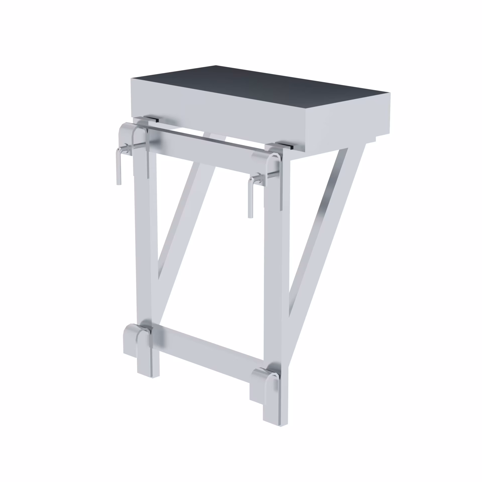 Ablageschale für Geländer 100 x 300 x 600 ab 800mm Stufenbreite von der Marke Munk aus der Produktreihe Leitern & Gerüste