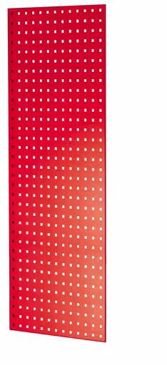Lochplatten-Seitenblende, 90 x 1300 x 500 mm (H x T), RAL 3000 feuerrot aus der Kategorie Zubehör mit der Artikelnummer 35674-R