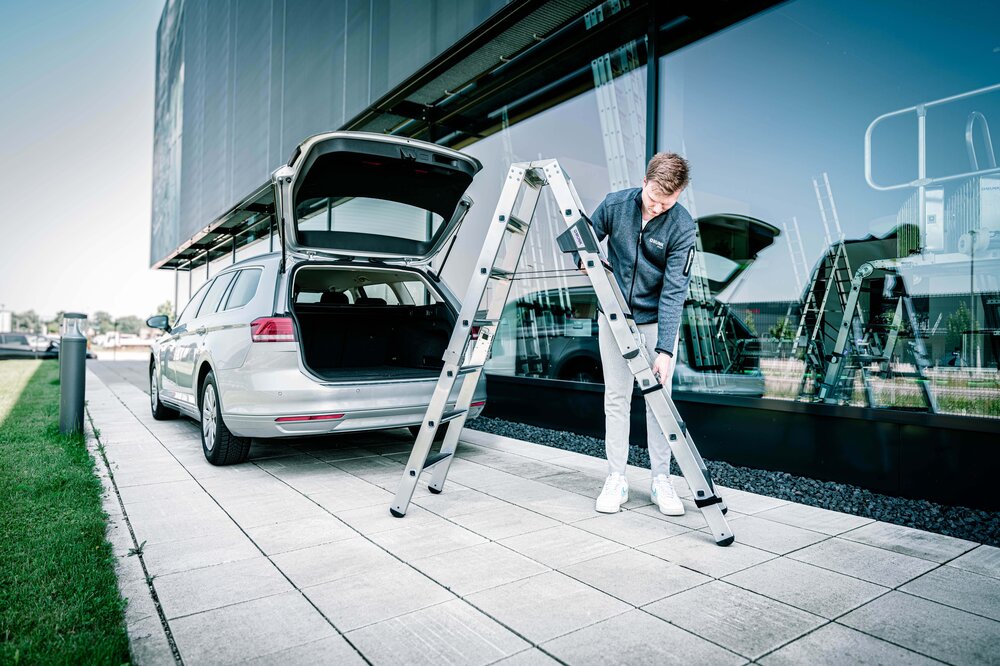 Milieubild 2178905 Munk Stufen-Stehleiter beidseitig begehbar steckbar 2x4 Stufen