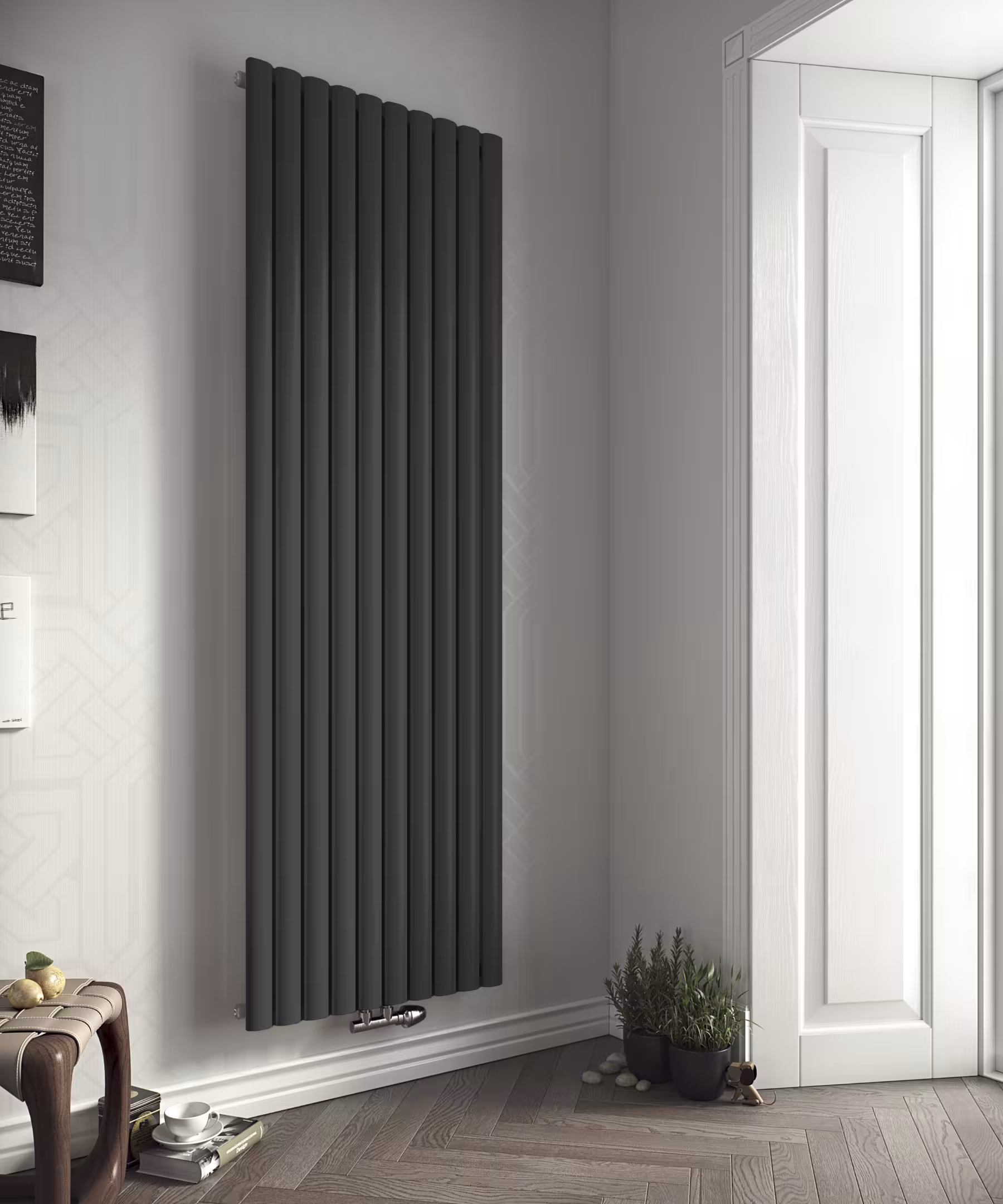 Raumheizkörper Fortuna 1800 mm x 236 mm 494 Watt Mittenanschluss Anthrazit RAL 7016 von der Marke Ximax Ximax Raumheizkörper Fortuna Mittenanschluss Anthrazit RAL 7016 Typ Größe: 1800x236 mm aus der Kategorie Raum-Heizkörper mit der Artikelnr. 12735