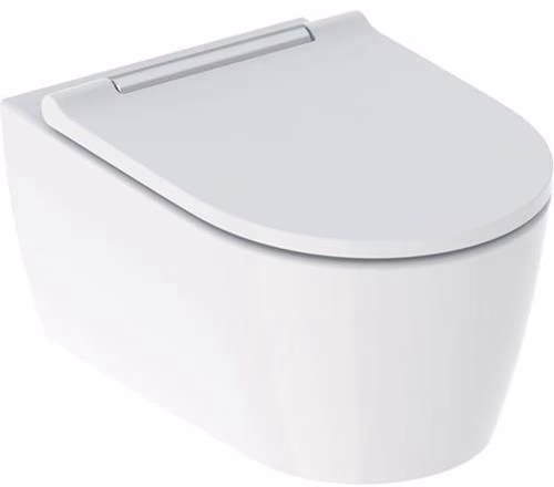 Geberit ONE Set Wand-WC mit WC-Sitz weiß/glanzverchromt, KeraTect aus der Kategorie Wand-WC mit der Teilenummer 6000578889