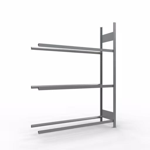 Anbauregal, Räder-/Reifenregal, 2000 x 1500 x 400 mm (HxBxT), verzinkt, 3 Lagerebenen á 150 kg Fachlast pro Ebene aus der Kategorie Autoteilelagerung mit der Artikelnummer 13913