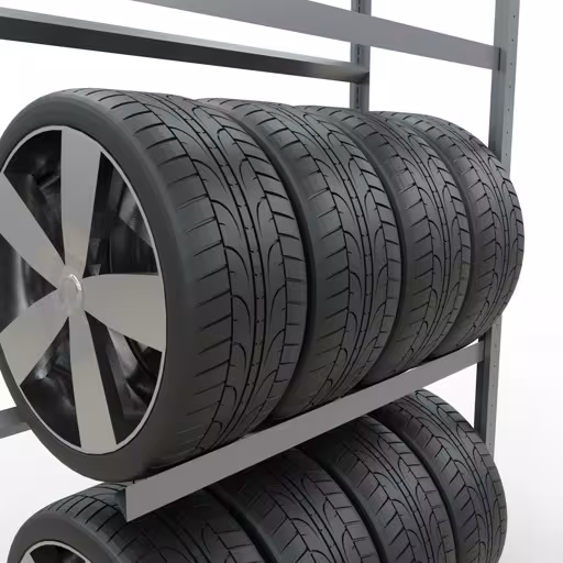 Produktbild Nr 12 des Artikels Anbauregal, Räder-/Reifenregal, 2000 x 1050 x 400 mm (HxBxT), verzinkt, 3 Lagerebenen á 150 kg Fachlast pro Ebene Abbildung Nr 12 des Artikels Anbauregal, Räder-/Reifenregal, 2000 x 1050 x 400 mm (HxBxT), verzinkt, 3 Lagerebenen á 150 kg Fachlast pro Ebene aus der Produktgruppe Fachbodenregale von der Marke Schulte Lagertechnik