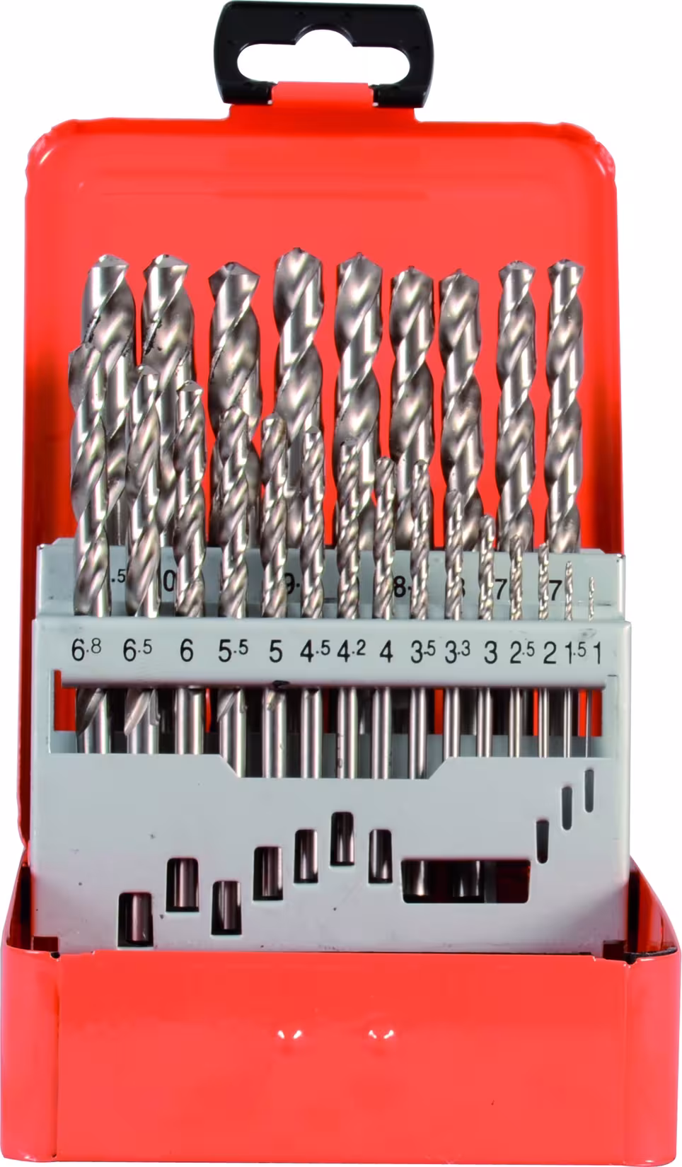 Bohrerkassette HSS-G TURBO 24tlg 1-10,5/0,5mm, Kernlochmaße: 3.3, 4.2, 6.8, 10.2 mm aus der Kategorie Bohrer mit der Artikelnummer 60424