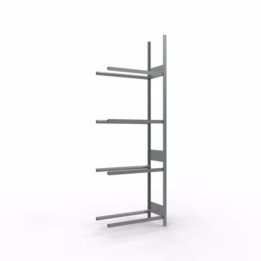 Anbauregal, Räder-/Reifenregal, 2750 x 900 x 400 mm (HxBxT), verzinkt, 4 Lagerebenen á 150 kg Fachlast pro Ebene aus der Kategorie Autoteilelagerung mit der Artikelnummer 20983
