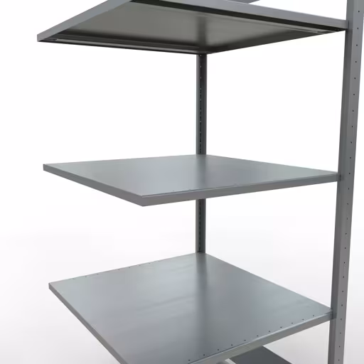 Produktbild Nr.6 des Artikels Anbauregal, Fachbodenregal Stecksystem MULTIplus150, 2000 x 750 x 800 mm (HxBxT), 5 Fachböden, Längenriegel, verzinkt aus der Produktreihe Stecksystem von der Marke Schulte Lagertechnik