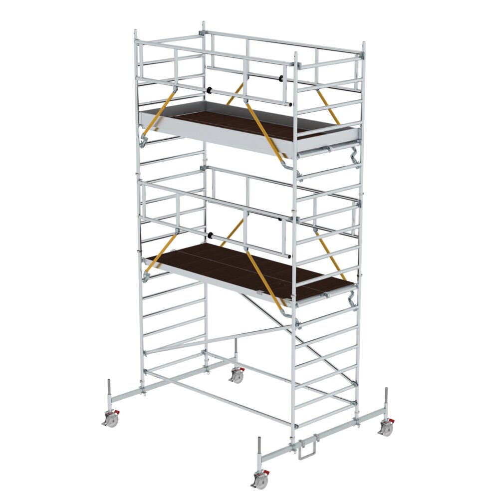Munk Rollgerüst SG 1,35 mit Fahrbalken & Doppel-Plattform aus der Kategorie Rollgerüste mit der Artikelnr. 175437