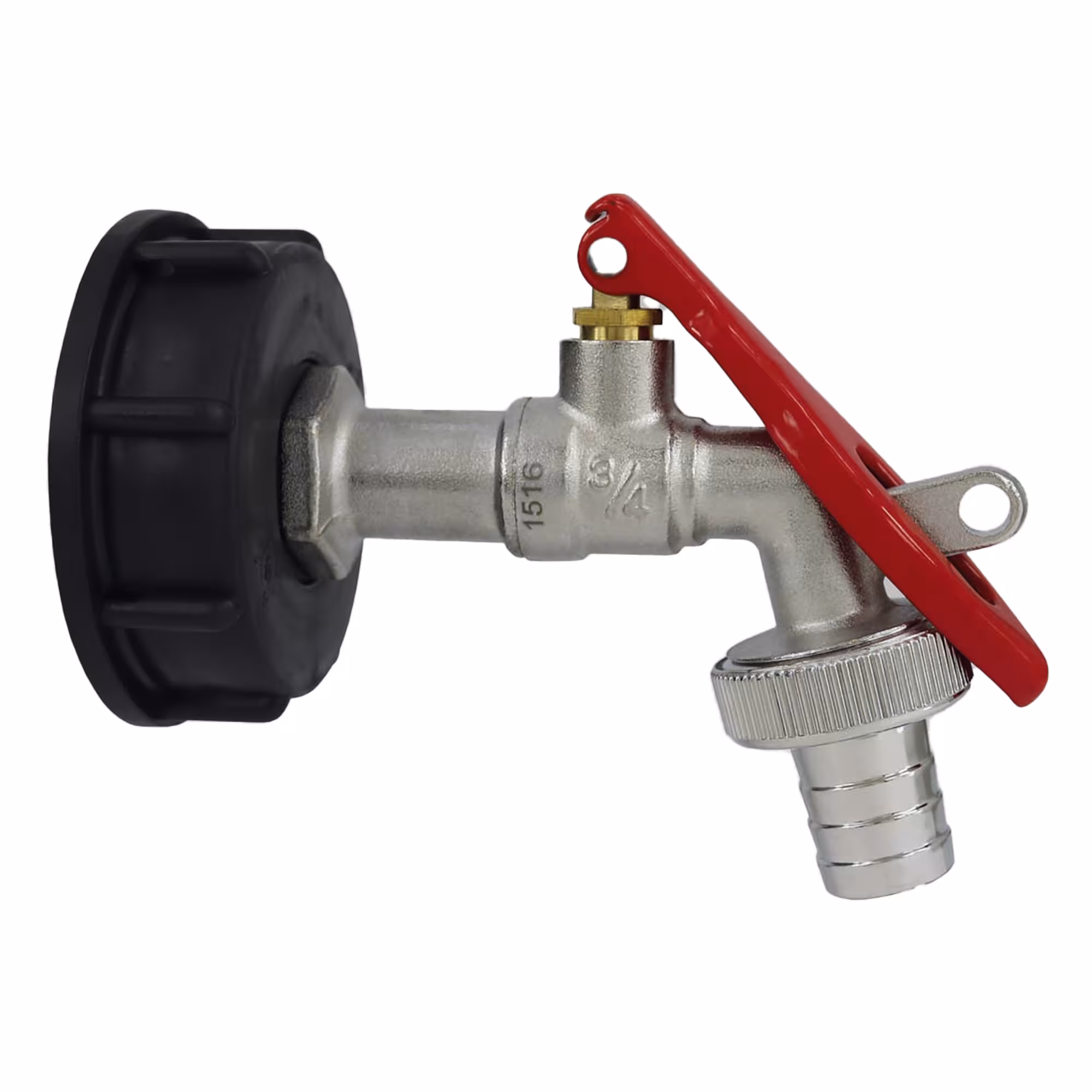 IBC-Adapter mit abschliessbarem Kugelauslaufventil aus der Kategorie IBC Tanksystem