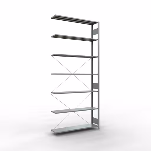 Stecksystem Anbauregal 3000x1300x300 mm, Typ 150 kg, verzinkt aus der Kategorie Anbauregal mit der Artikelnummer 12737-130