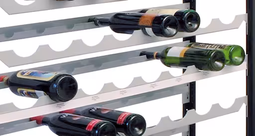 Zusatzebene für Weinregal 1000 x 250, silber, für 8 Flaschen von der Marke Schulte Lagertechnik aus der Produktreihe Fachbodenregale