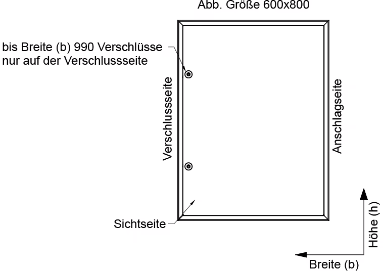 Zusatzbild des Artikel Revisionstür PRIMUS W/D weiß 400x1000mm mit Vierkant aus der Kategorie Revisionstüren und -klappen