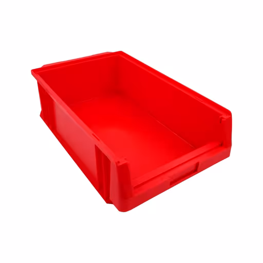 Sichtlagerkasten, TxBxH 150x315x500 mm, rot, Polypropylen aus der Kategorie Kleinteilelagerung mit der Artikelnummer 20206