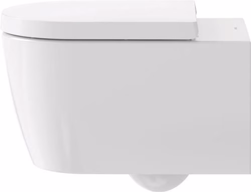 Duravit Wand-WC-Set ME by Starck, rimless, Durafix Tiefspüler, weiß, inklusive WC-Sitz mit Absenkautomatik