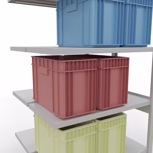 Anbauregal, Doppelregal, Fachbodenregal Stecksystem MULTIplus250, 2500 x 1000 x (2x500) mm (HxBxT), 2x6 Fachböden, Längenriegel, RAL 7035 lichtgrau von Schulte Lagertechnik mit der Artikelnr. 33256