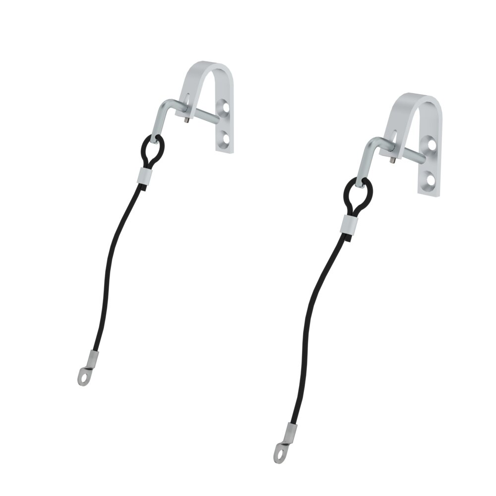 Produktbild (Abb. Ähnlich) 2178537 Munk Haken mit Abhebesicherung (1 Satz bestehend aus 2 Stück) ø 35 mm