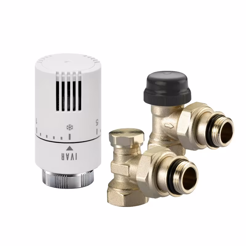 Heizkörperanschluss Set KS 302 BN von der Marke Ivar Ivar Heizkörperanschluss Set 1/2 Zoll inkl.Thermostatkopf T1500 Typ Ausführung: Eck-Bausatz mit Voreinstellung aus der Kategorie Heizkörpermontage & Anschlüsse mit der Artikelnr. 520178VB