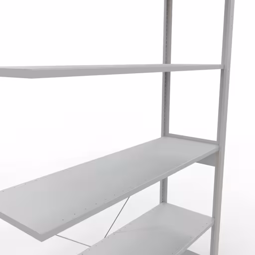 Zusatzbild des Artikels Stecksystem Anbauregal 2500x1300x400 mm, Typ 150 kg, lichtgrau aus Anbauregal