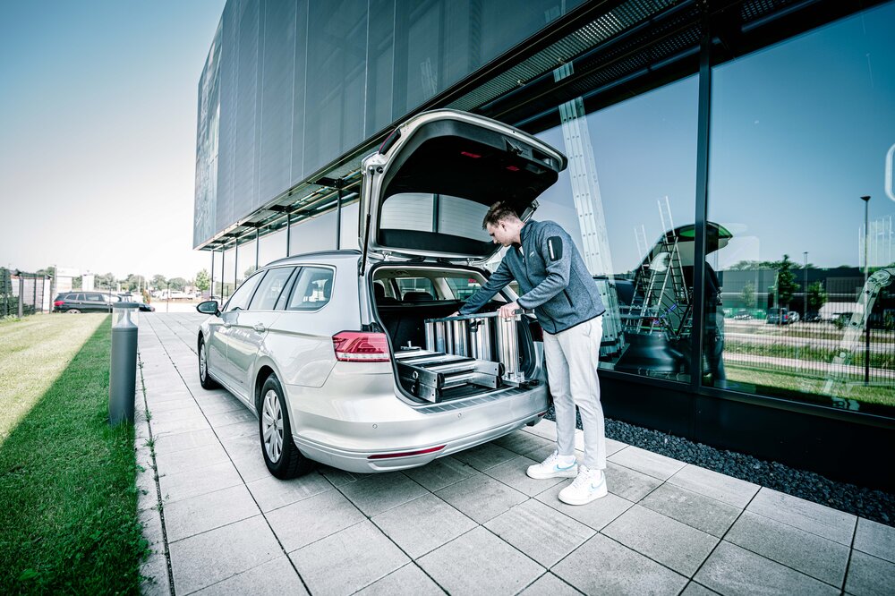 Milieubild 2177908 Munk Stufen-Stehleiter-Set beidseitig begehbar steckbar inkl. Einsteckteil