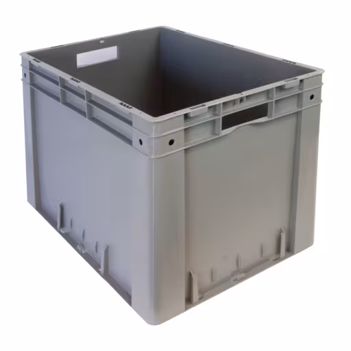 Euro-Stapelkasten 420 x 400 x 600, grau, PP von Schulte Lagertechnik aus der Kategorie Stecksystem