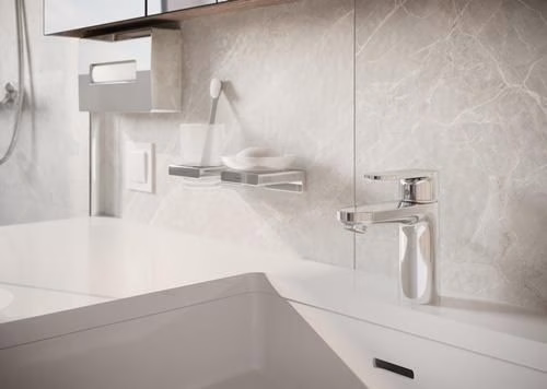 Detailbild 4038209 Hansgrohe Einhebel-Waschtischmischer VERNIS Blend 100 mit Zugstangen-Ablaufgarnitur 1 1/4 Zoll chrom