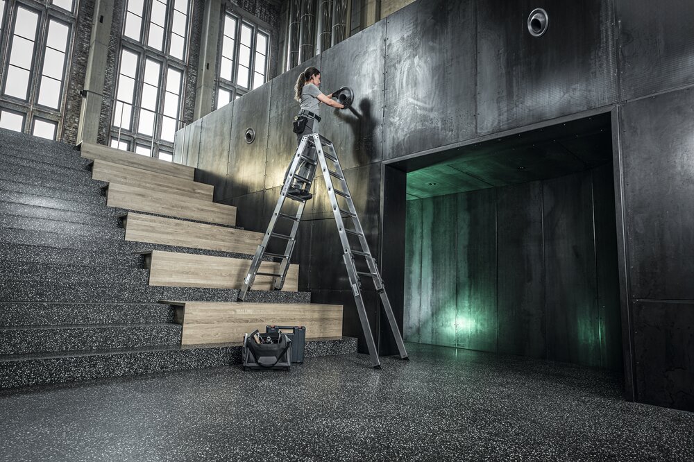 Milieubild 3819641 Munk Stufen-Stehleiter treppengängig 2x5 Stufen