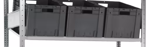 Zusatzebene für Schrägbodenregal MULTIplus150, 1300 x 600, verzinkt/RAL 7035 lichtgrau von der Marke Schulte Lagertechnik aus der Produktreihe Fachbodenregale