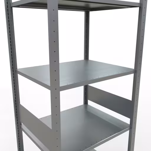 Produktbild Nr.15 des Artikels Grundregal, Fachbodenregal Stecksystem MULTIplus150, 3000 x 750 x 600 mm (HxBxT), 7 Fachböden, Längenriegel, verzinkt aus der Produktreihe Stecksystem von der Marke Schulte Lagertechnik