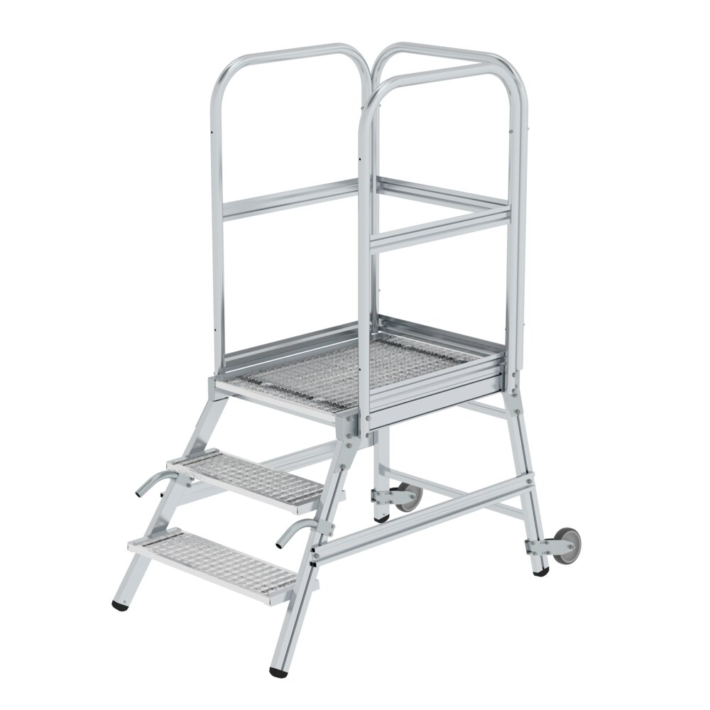 Munk Podesttreppe eins. begehbar mit Rollen und Griffen Stahl-Gitterrost aus der Kategorie Podesttreppen mit der Artikelnr. 058103, Moebel, Stuhl
