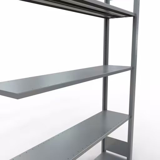 Anbauregal, Fachbodenregal Stecksystem MULTIplus150, 2000 x 1300 x 300 mm (HxBxT), 5 Fachböden, Längenriegel, verzinkt von der Marke Schulte Lagertechnik aus der Produktreihe Stecksystem