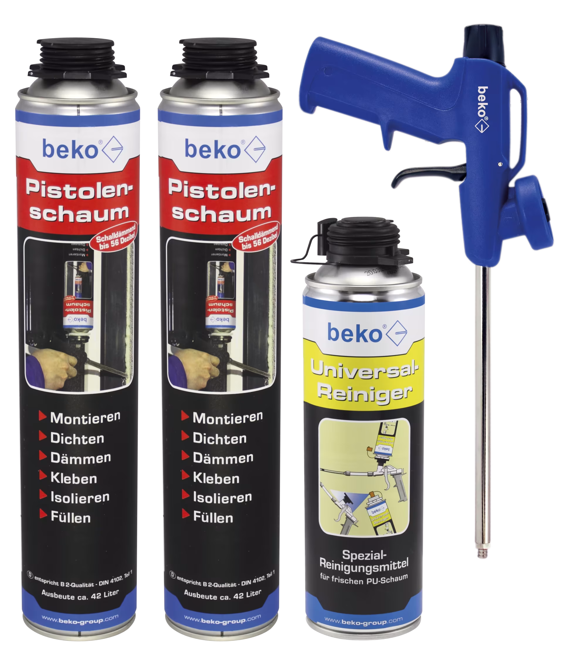 NBS beko Pistolenschaum-Set "BLUE" von Beko NBS beko Pistolenschaum-Set "BLUE" aus der Kategorie PU-Schaum mit der Artikelnr. 999 95 008