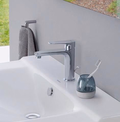 Duravit B.1 Einhebel-Waschtischmischer M mit Zugstange, Chrom Hansgrohe