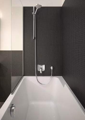 Detailbild 4036782 Hansgrohe Brauseset CROMA SELECT E VARIO Brausestange Unica Croma 650 mm weiß/chrom