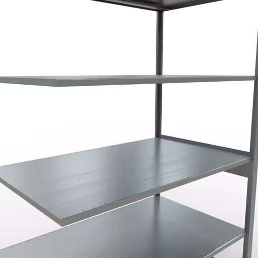 Produktbild Nr.13 des Artikels Anbauregal, Fachbodenregal Stecksystem MULTIplus150, 2500 x 1300 x 800 mm (HxBxT), 6 Fachböden, Längenriegel, verzinkt aus der Produktreihe Stecksystem von der Marke Schulte Lagertechnik