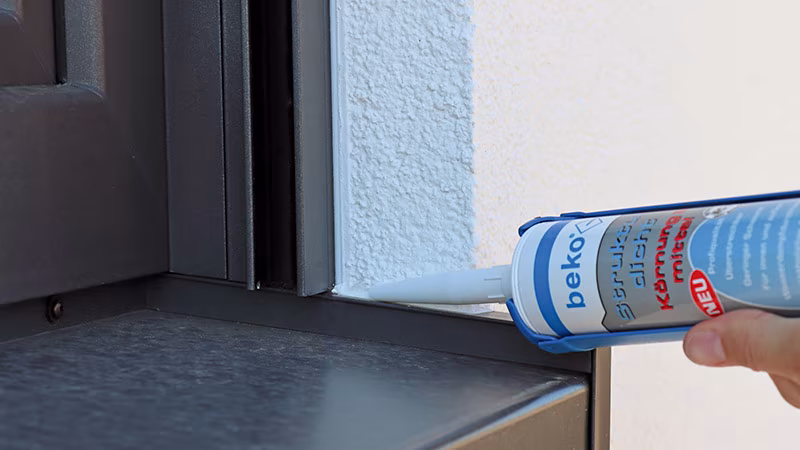 Strukturdicht 310 ml weiß-strukturiert, Körnung 1 FEIN Fenster, Fensterbank