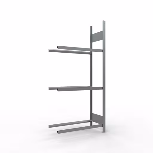 Anbauregal, Räder-/Reifenregal, 2000 x 900 x 400 mm (HxBxT), verzinkt, 3 Lagerebenen á 150 kg Fachlast pro Ebene aus der Kategorie Autoteilelagerung mit der Artikelnummer 13821